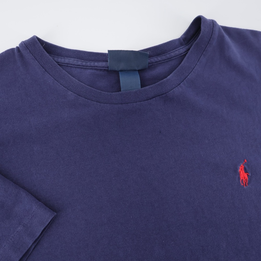 Polo Ralph Lauren Pony Logo T-Shirt Navy Blue Short Sleeve Mens L